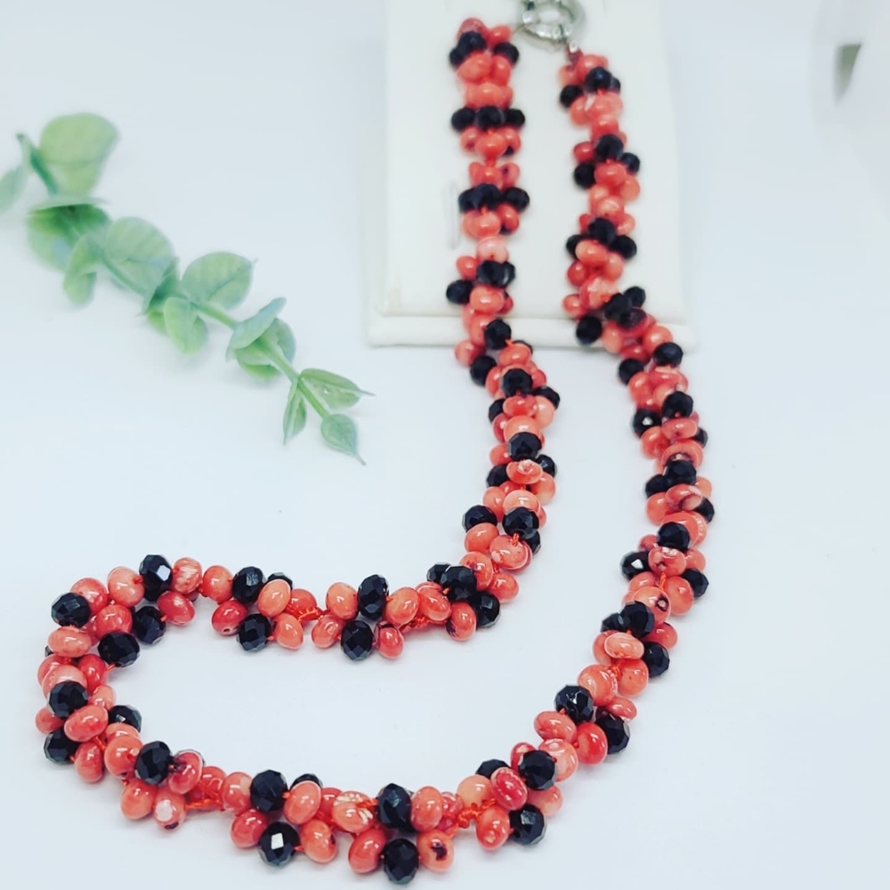 Gorgeous Pink Natural Coral Necklace